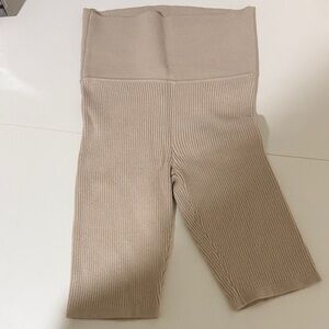 RD Style Tan Knit Bike Shorts